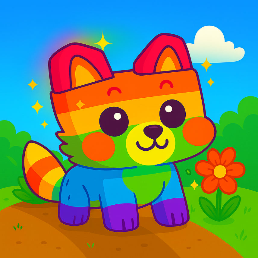 Rainbow Raccoon Pet
